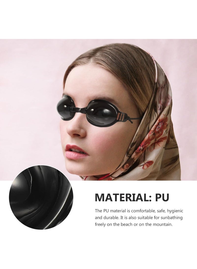 CLENEA 1 Set beauty eye mask eye protection glasses black glasses protective glasses shot glasses disposable sunbathing eye patch light goggle skin pu Facial mask - Image 5